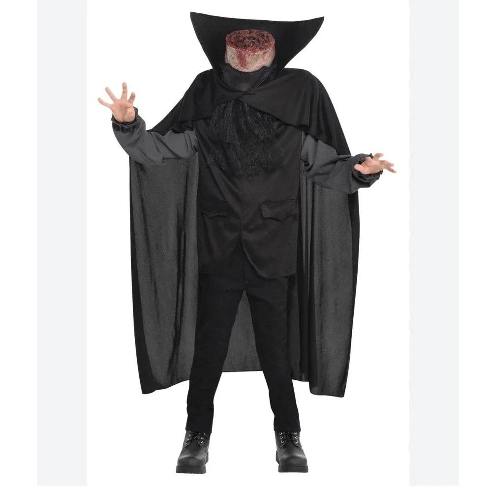 Headless Horseman Costume Kids Medium 8-10 Sleepy Hollow Spooky Halloween